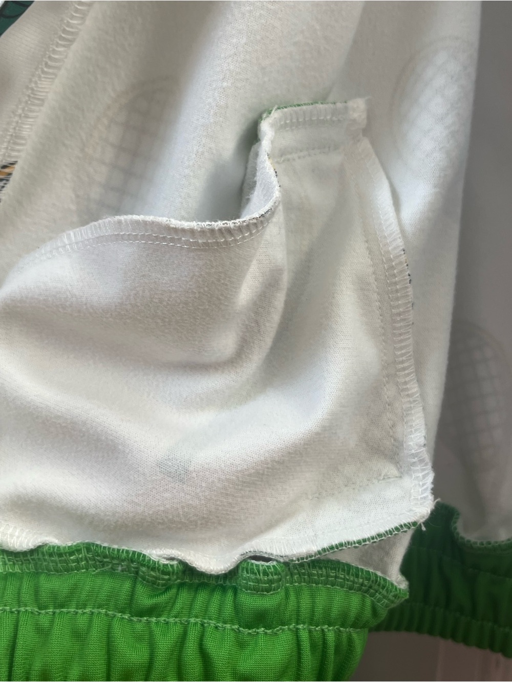 Mini Rodini Tennis Racket Track Jacket Green Cream - Picture 3 of 9